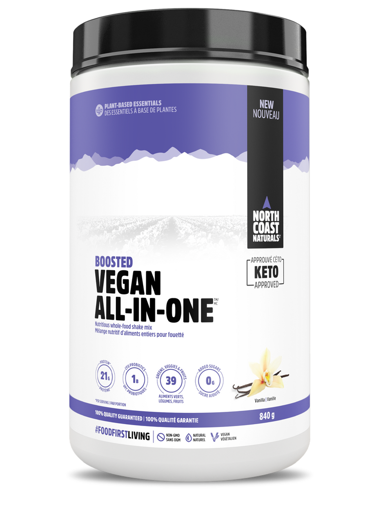 North Coast Naturals Boosted Vegan All-in-One Vanilla (840g) - Lifestyle Markets