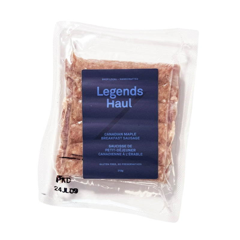 Legends Haul Canadian Maple Breakfast Sausages (213g) - Lifestyle Markets