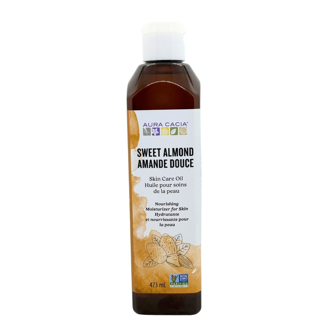 Aura Cacia Sweet Almond Oil (473ml) - Lifestyle Markets