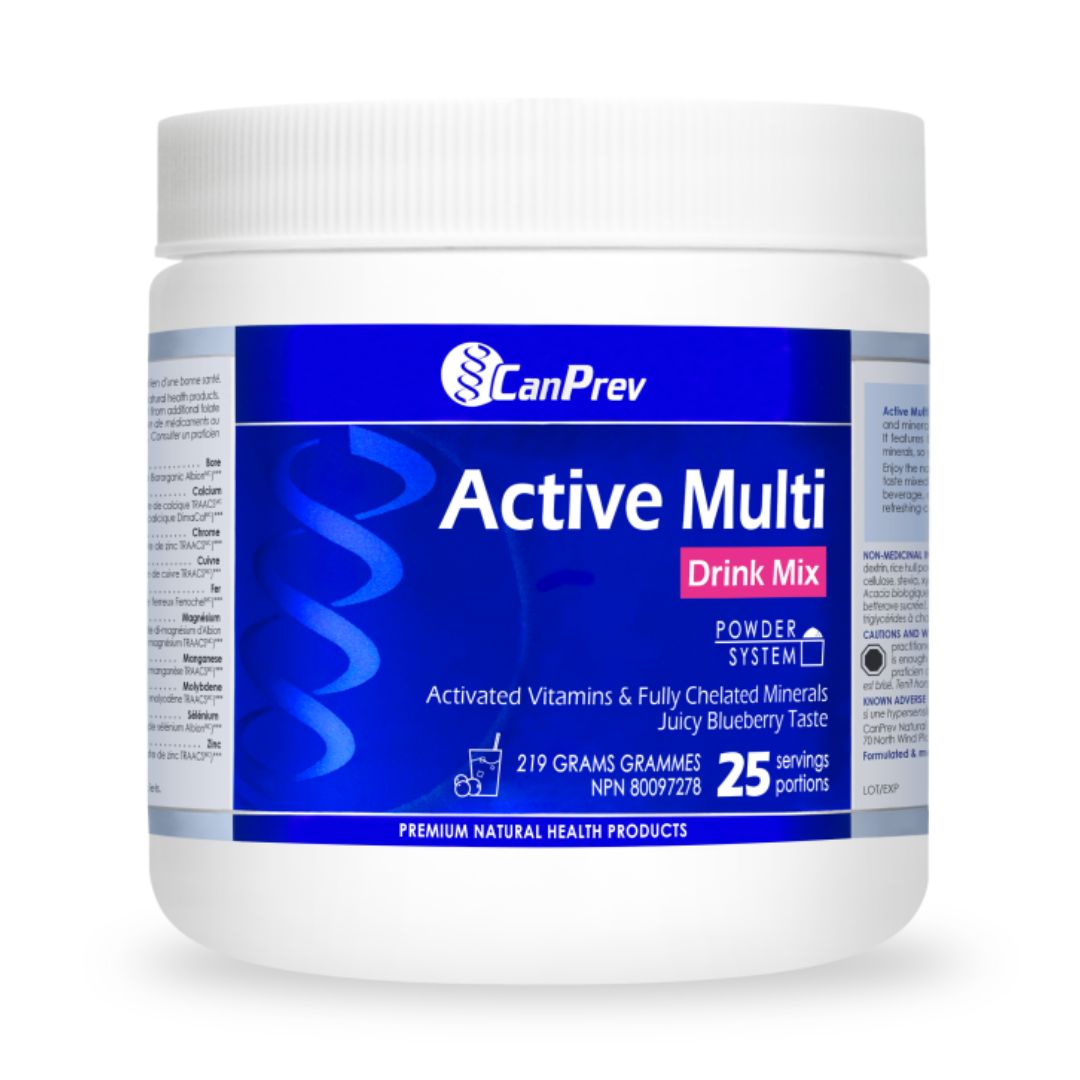CanPrev Active Multi Drink Mix - Juicy Blueberry (219g) - Lifestyle Markets