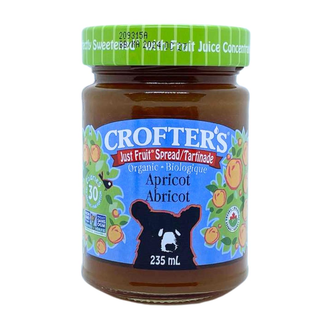 Crofter's Organic Just Fruit Spread - Apricot (235ml) - Lifestyle Markets