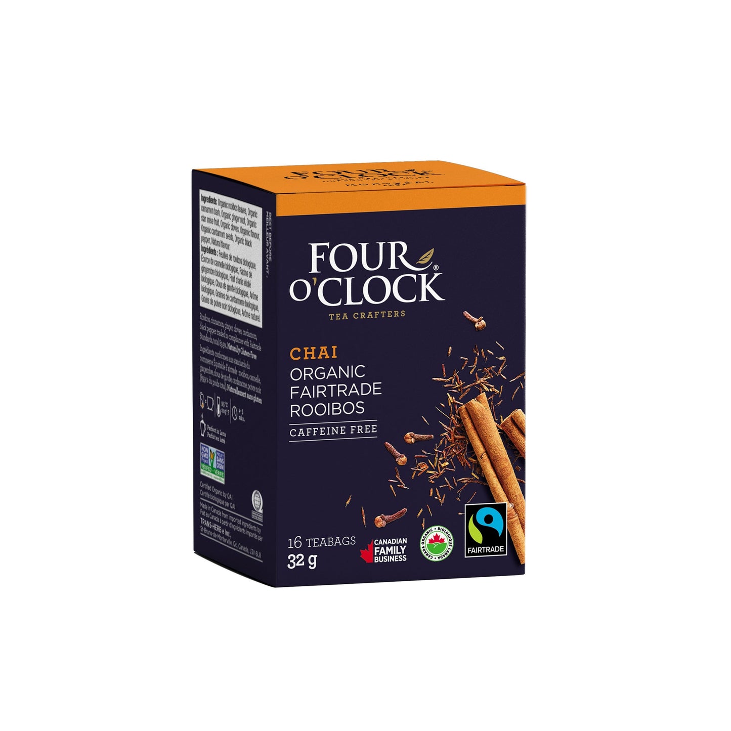 Four O'Clock - Chai Rooibos Tea (16ct) - Lifestyle Markets