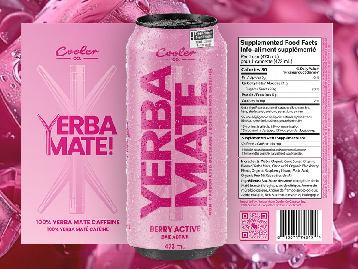 Cooler Co Yerba Mate - Berry Active (473 ml)
