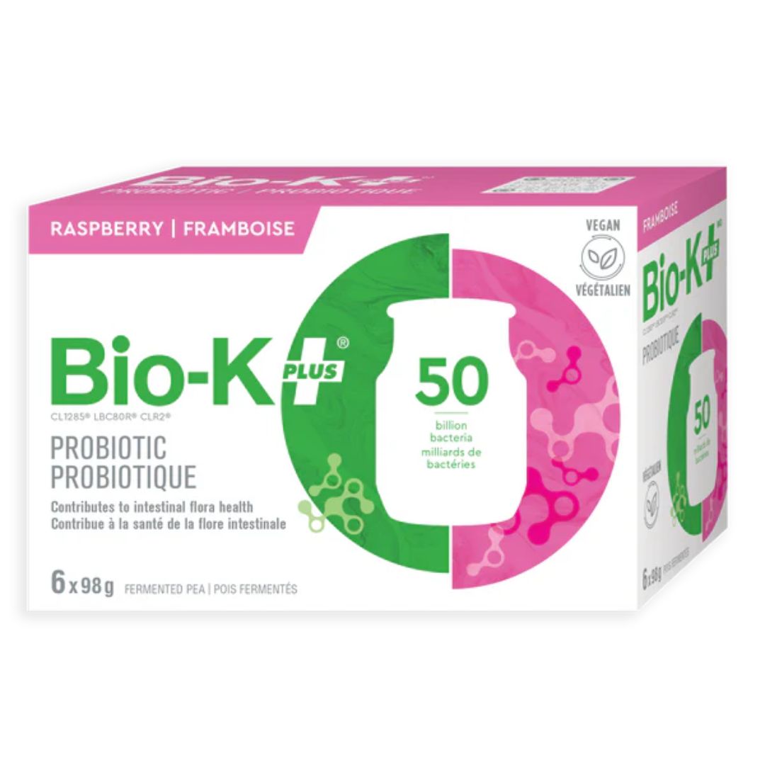 BIO-K+ Raspberry Probiotic Drink (6x98g) - Lifestyle Markets