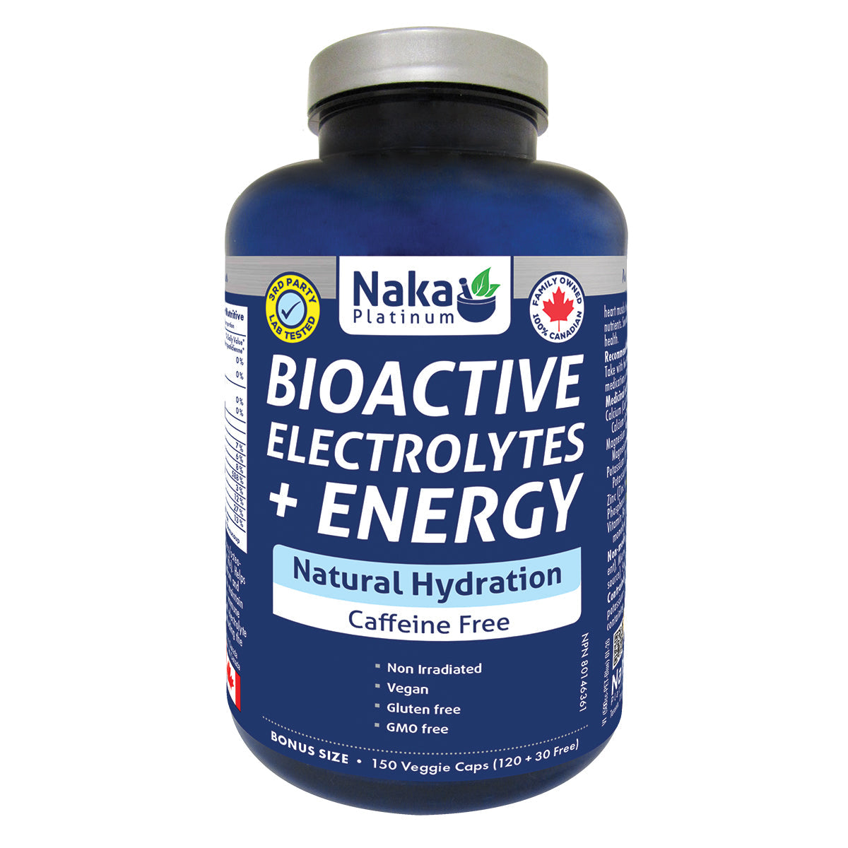 Naka Platinum BioActive Electrolytes + Energy (150 VCaps)