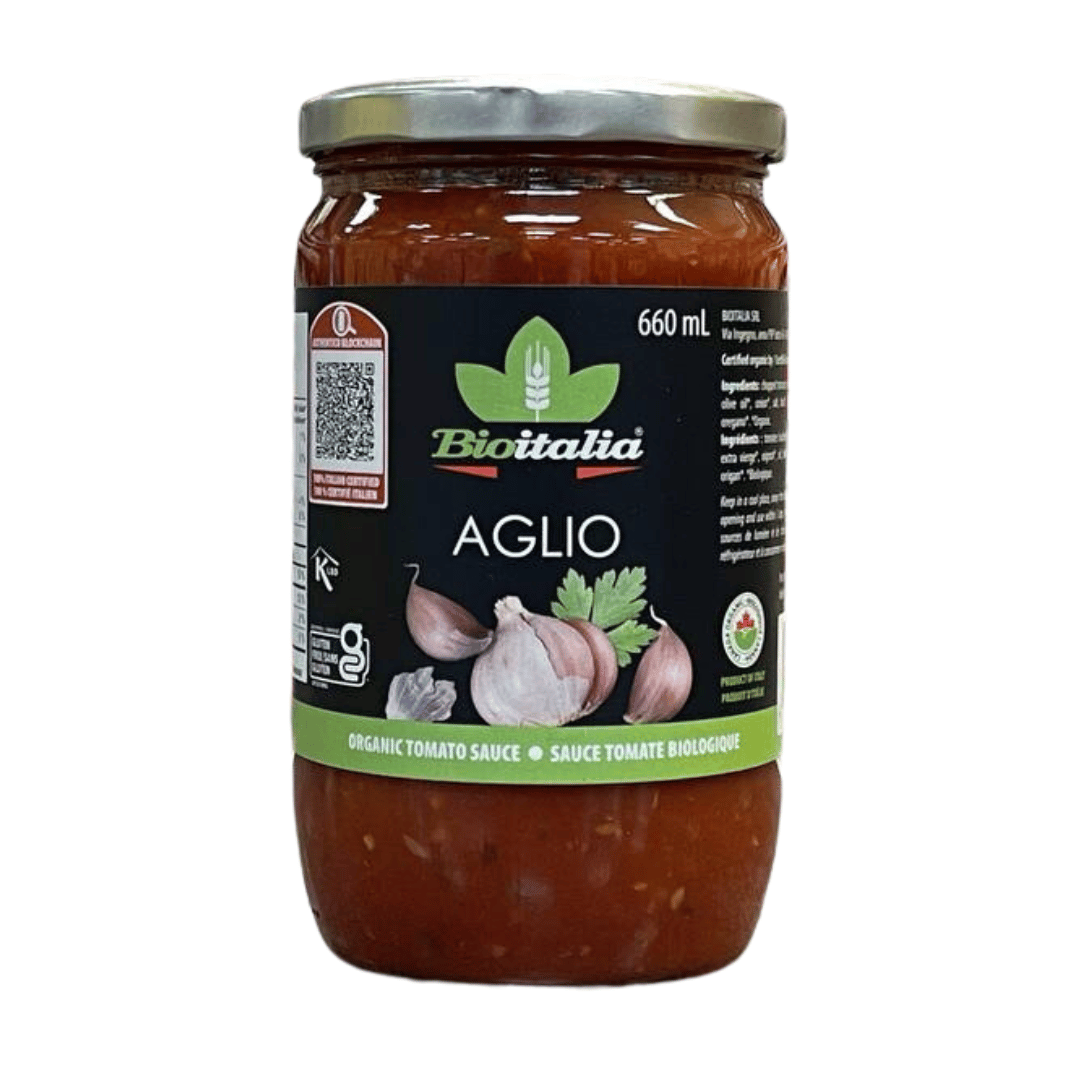 Bioitalia Pasta Sauce - Aglio (660ml) - Lifestyle Markets