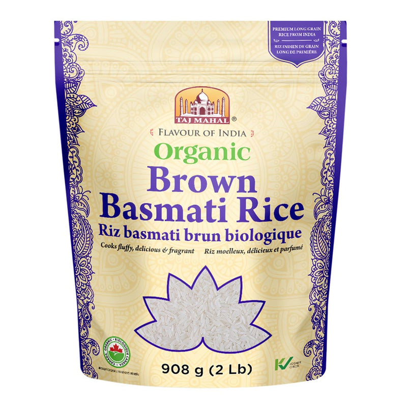 Taj Mahal Organic Brown Basmati Rice (908g) - Lifestyle Markets
