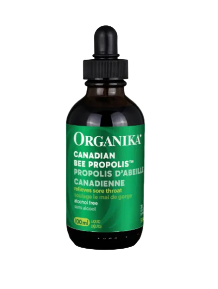 Organika Canadian Bee Propolis bottle on a white background