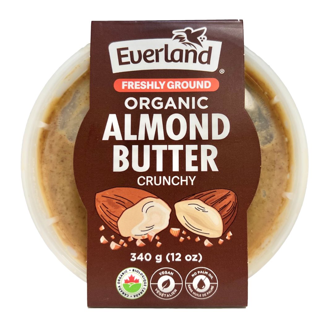 Everland Organic Almond Butter Crunchy (340g)