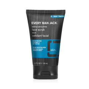 Every Man Jack face scrub tube on a white background