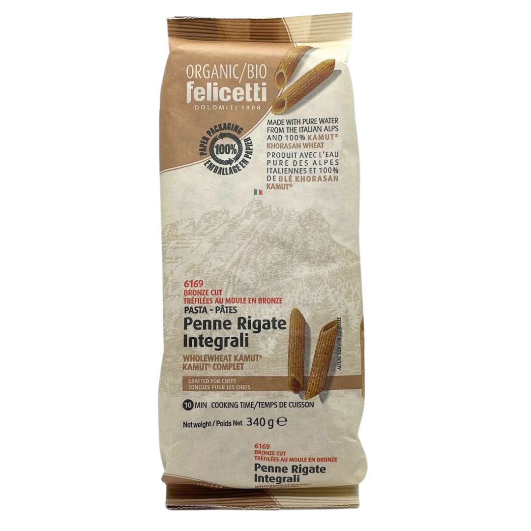 Felicetti Organic Penne Rigate Integrali Kamut (340g) - Lifestyle Markets
