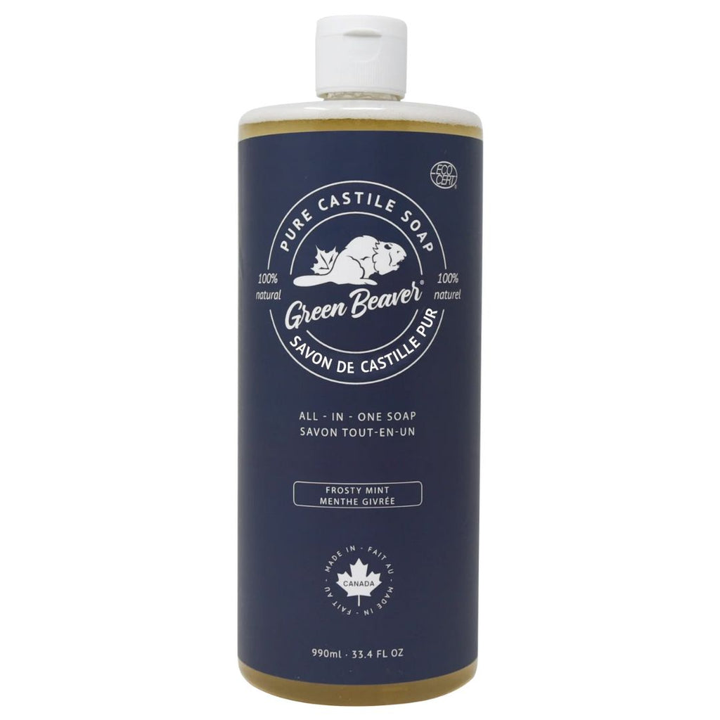 Green Beaver Castile Soap - Frosty Mint (990 ml)