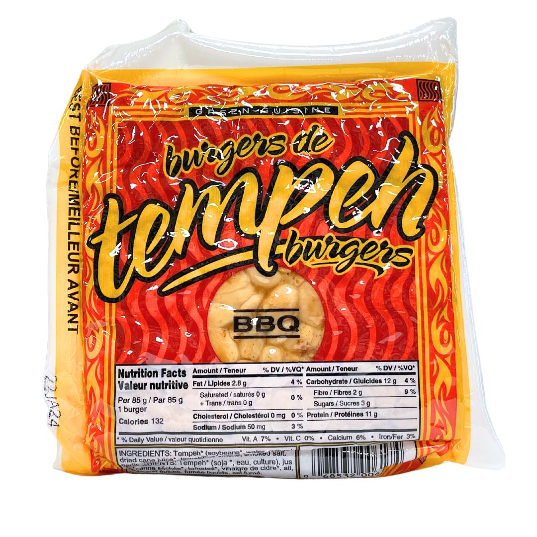 Green Cuisine: Tempeh Burgers BBQ (170g) - Lifestyle Markets