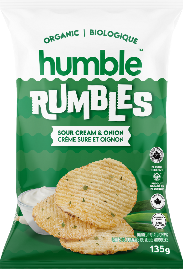 Humble Rumbles Chips - Sour Cream & Onion (135g)