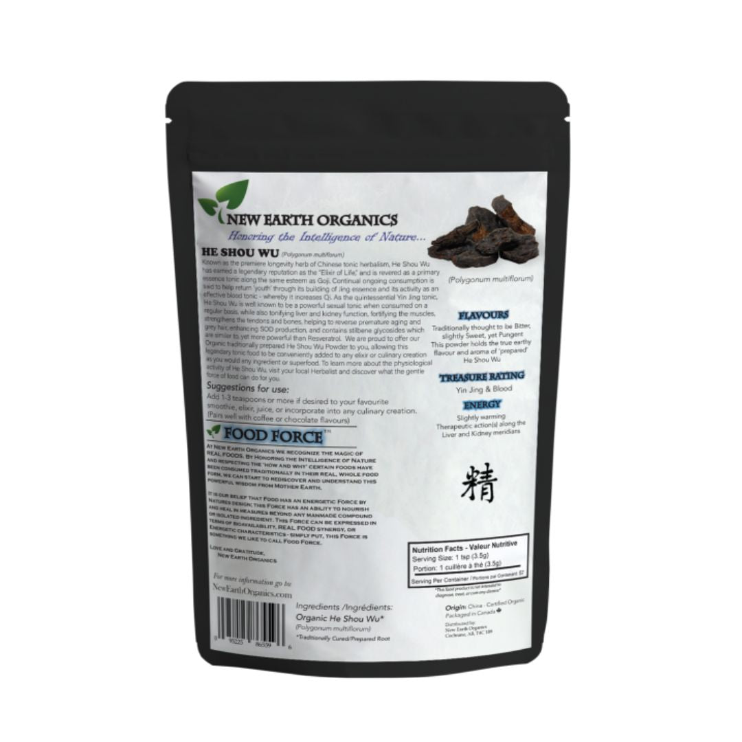 New Earth Organics He Shou Wu (200g) - Lifestyle Markets