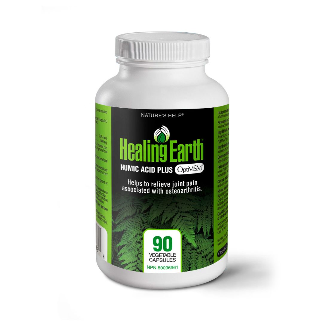 Healing Earth Humic Acid Plus OptiMSM (90 vcaps) - Lifestyle Markets