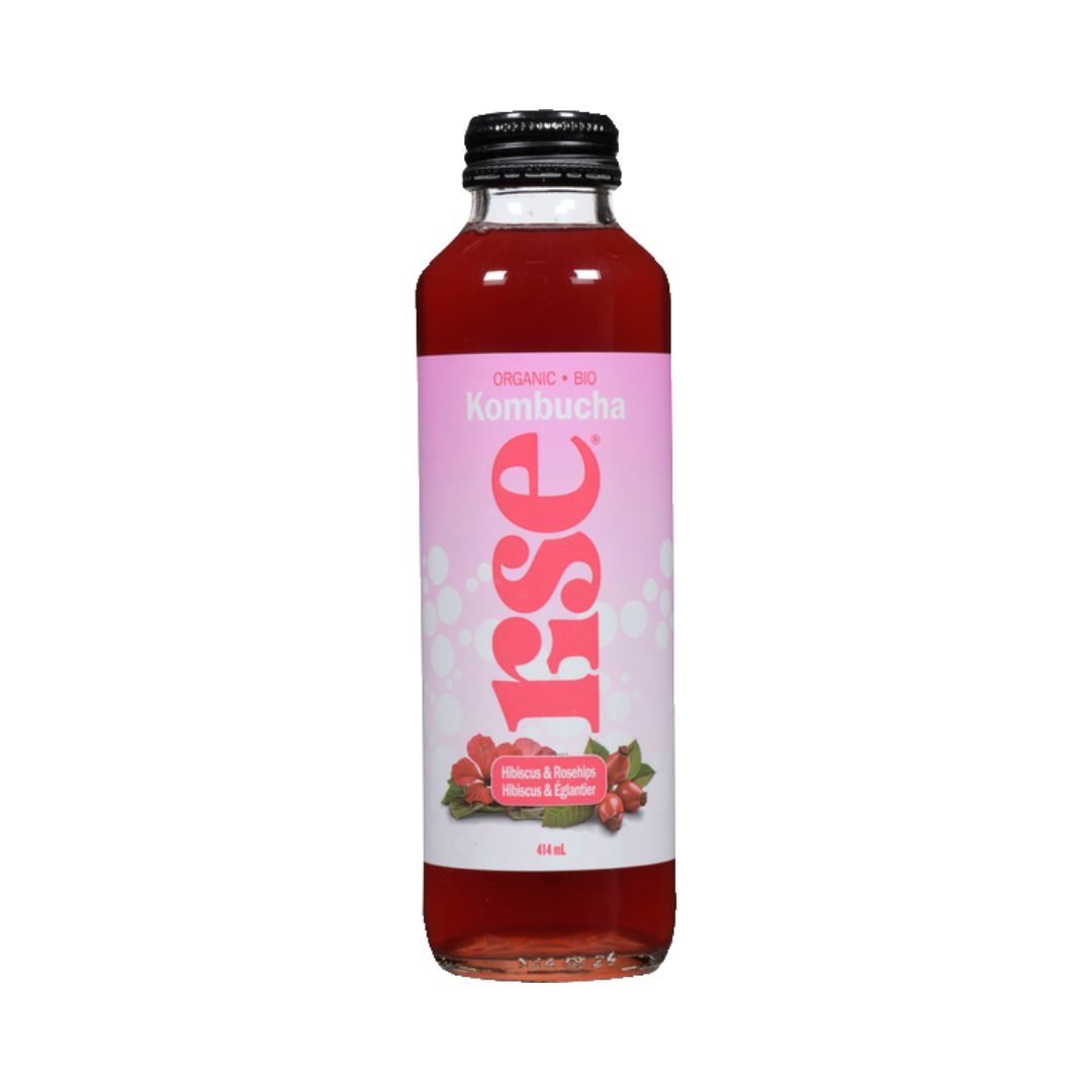 Rise Kombucha - Hibiscus And Rose Hips (414ml)