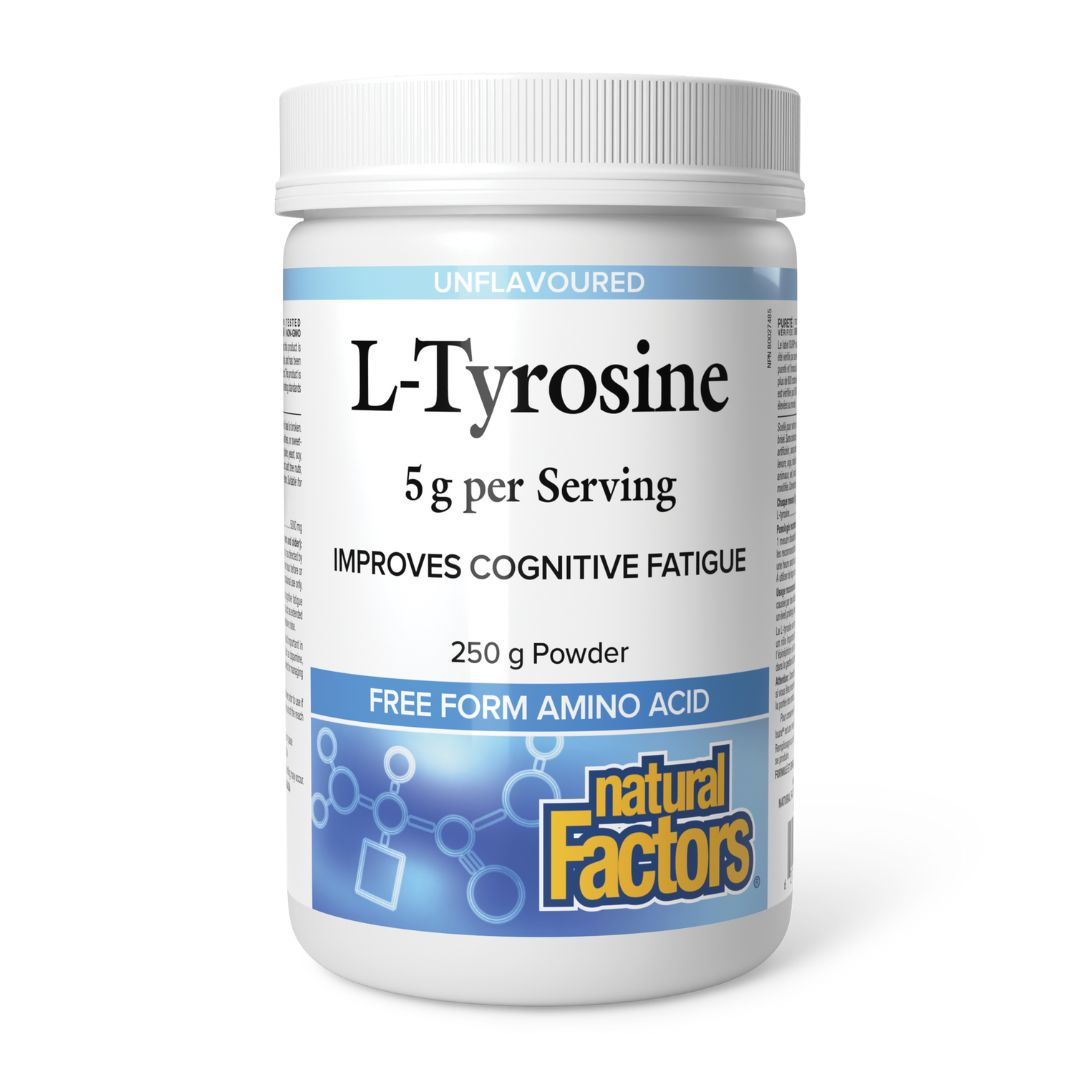 Natural Factors L-Tyrosine Powder (250g) - Lifestyle Markets