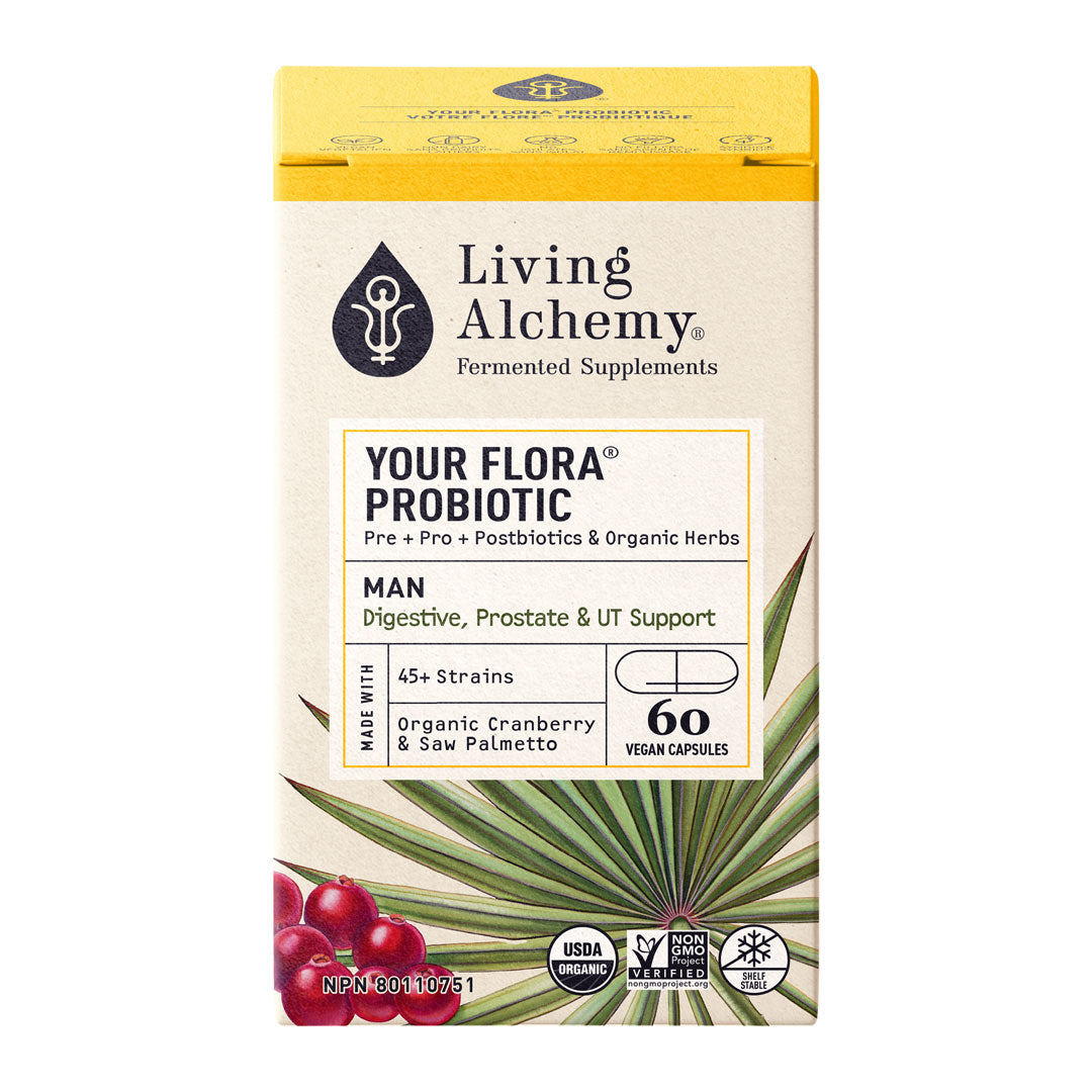 Living Alchemy Your Flora MAN (60 VCaps) - Lifestyle Markets
