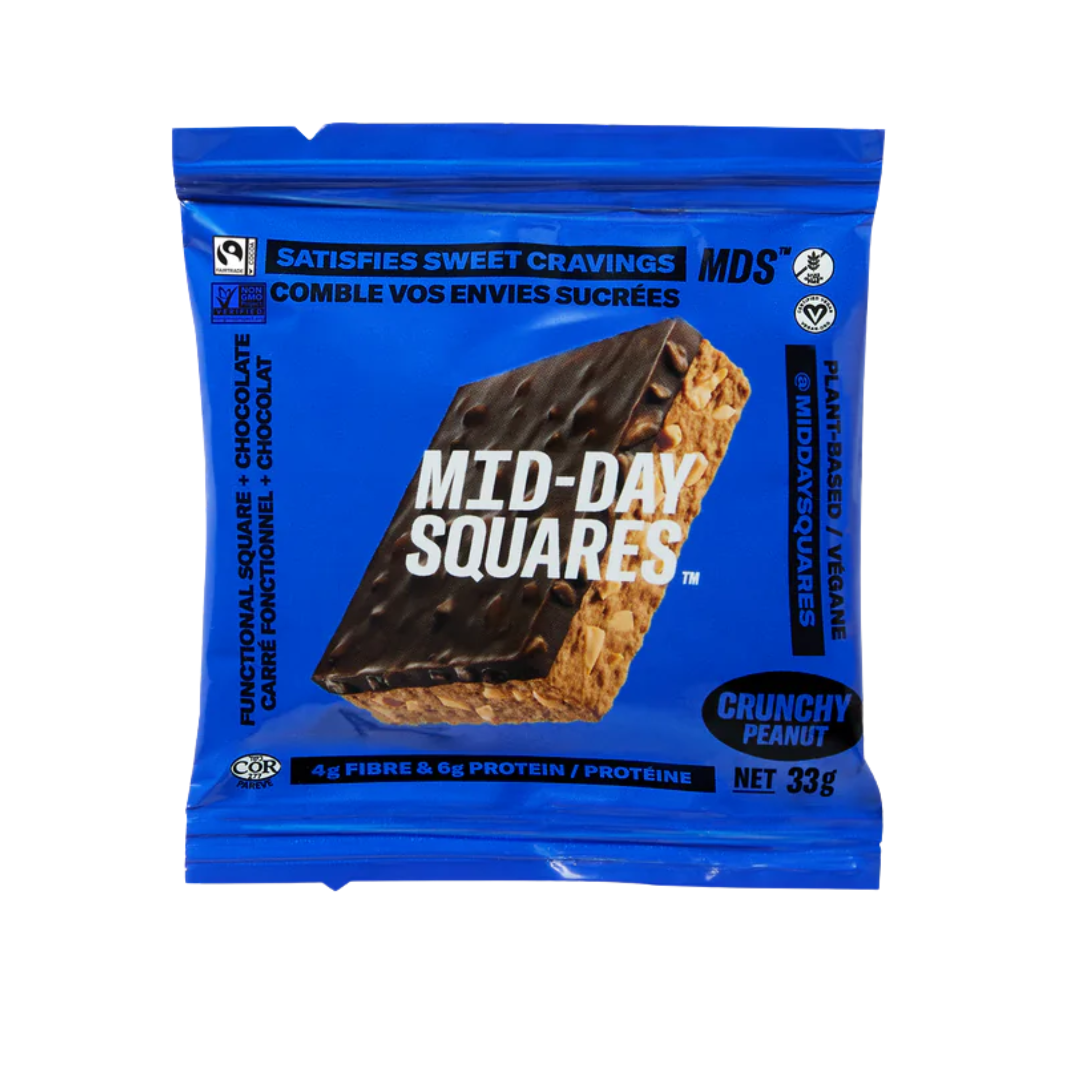 Mid Day Squares - Crunchy Peanut (33g) - Lifestyle Markets