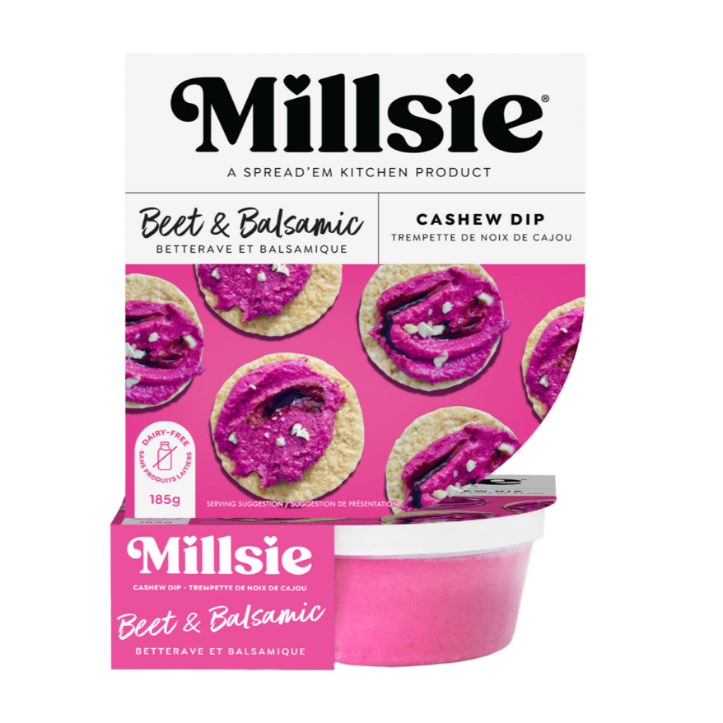 Millsie Cashew Dip - Beet and Balsamic (185g)