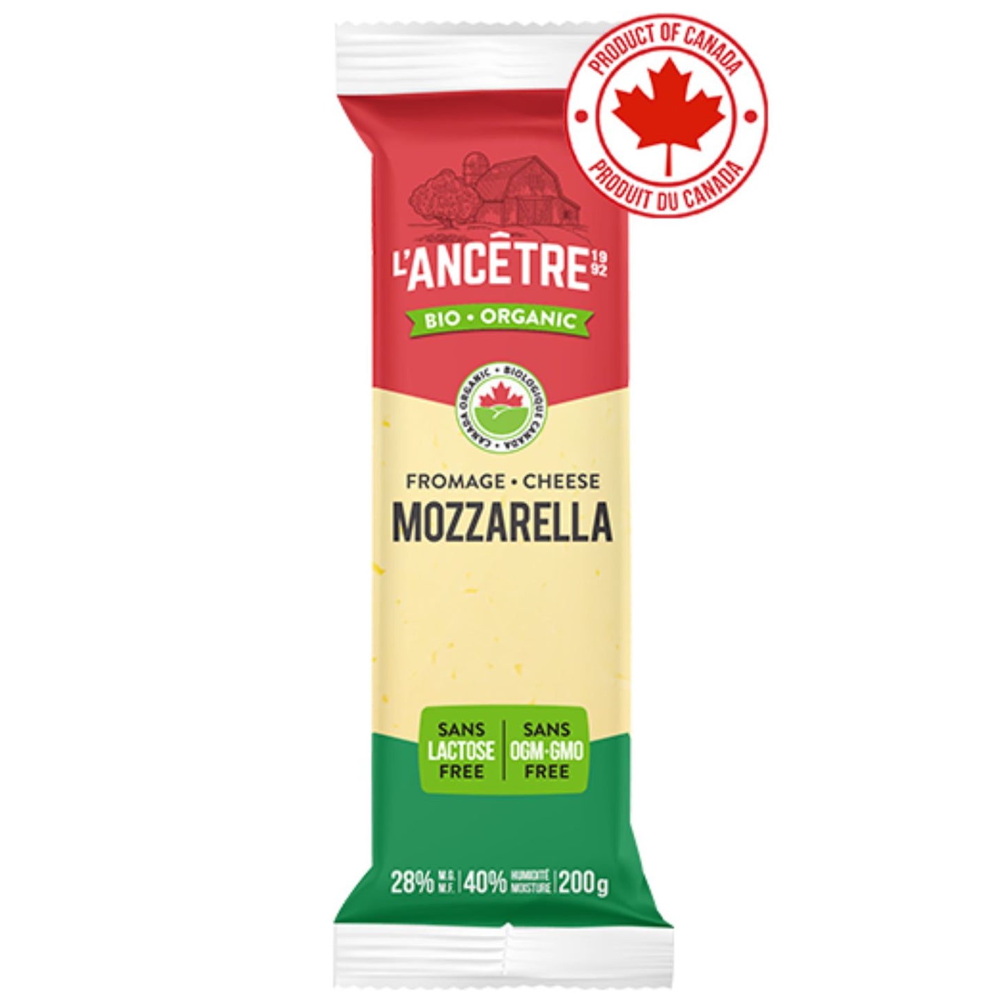 L'Ancetre Mozzarella (28% M.F.) (200g)