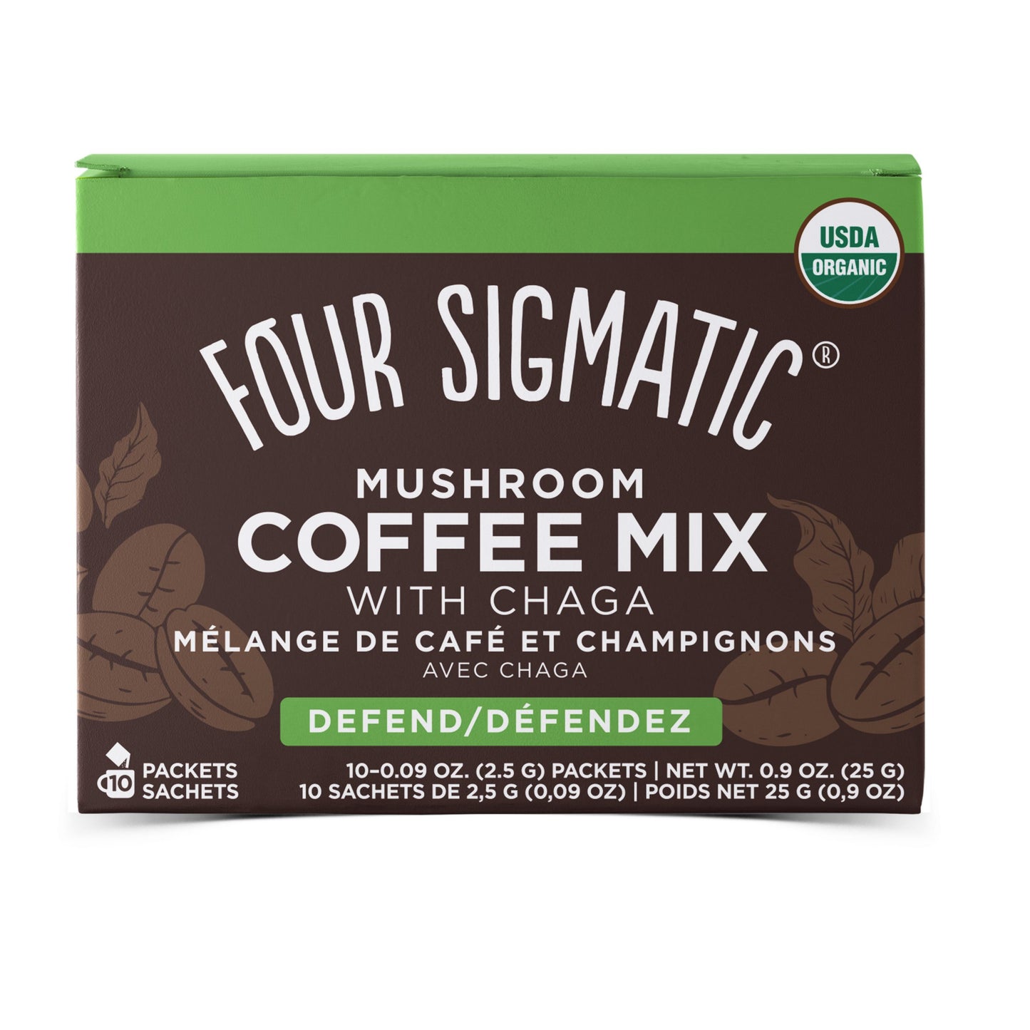 Four Sigmatic: DEFEND Mushroom Coffee Mix with Chaga - 10 sachets (25g)