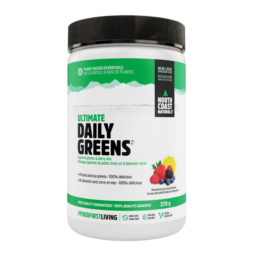 North Coast Naturals Ultimate Daily Greens - Mixed Berry & Citrus Flavour (270g)