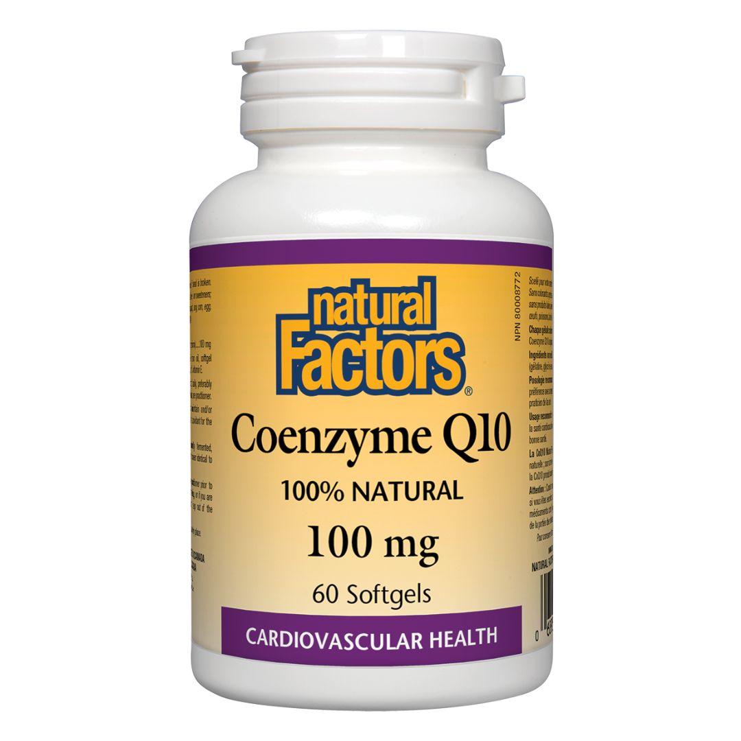 Natural Factors Coenzyme Q10 (100mg) (60 SoftGels) - Lifestyle Markets