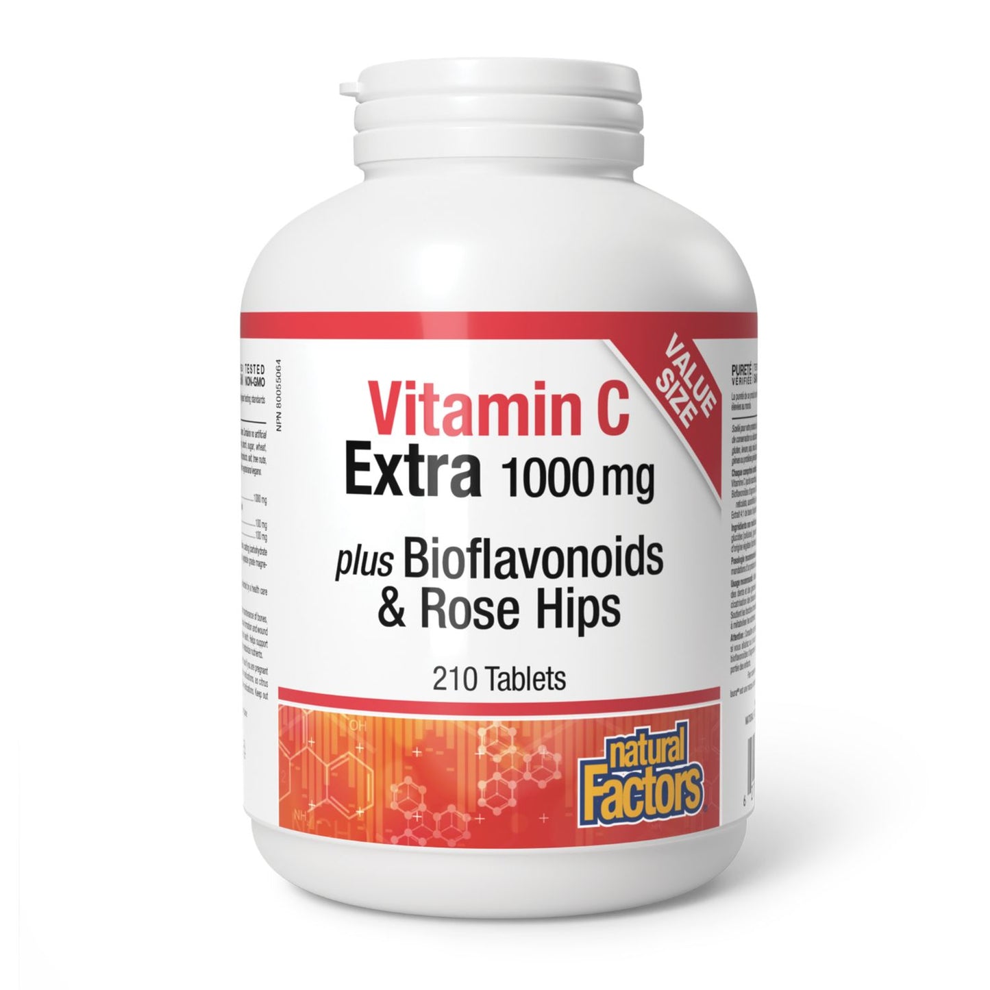 Natural Factors Vitamin C Extra (1000mg) Bonus (210 Tablets)
