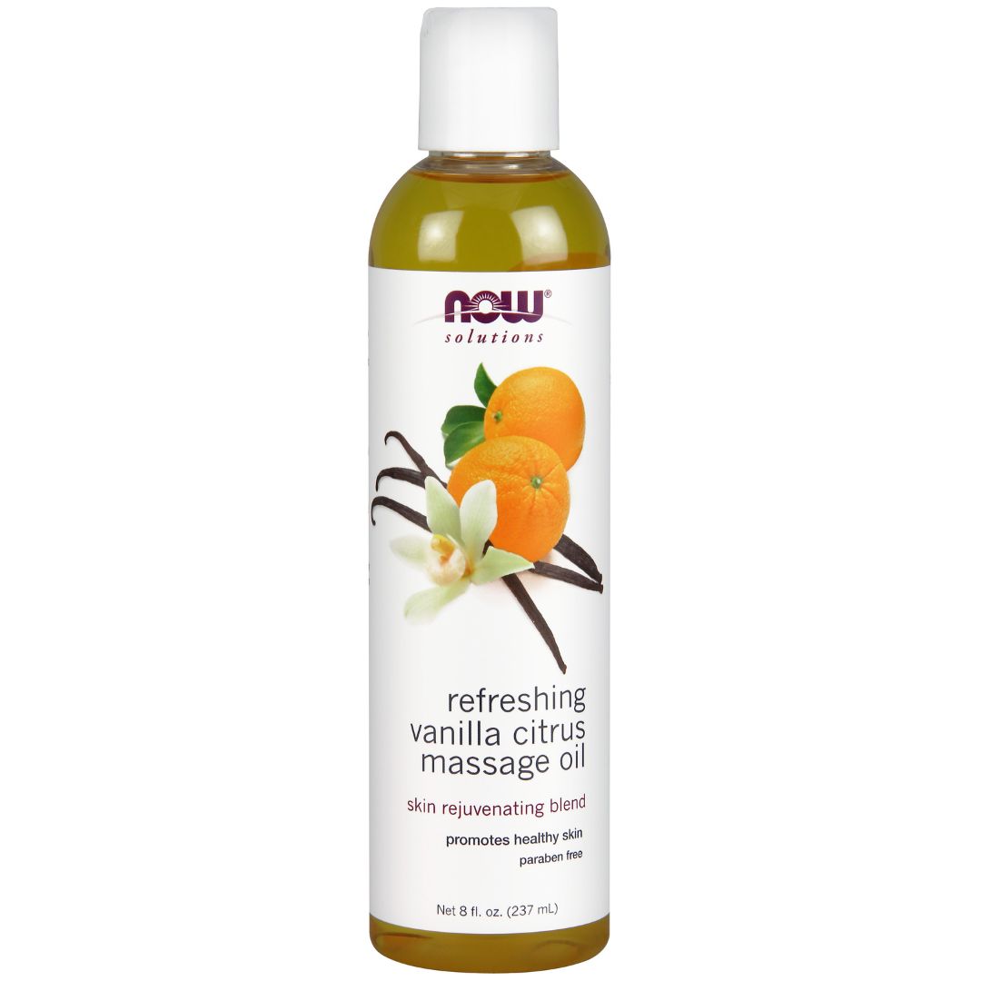 Now Refreshing Vanilla Citrus Massage Oil (237ml) - Lifestyle Markets