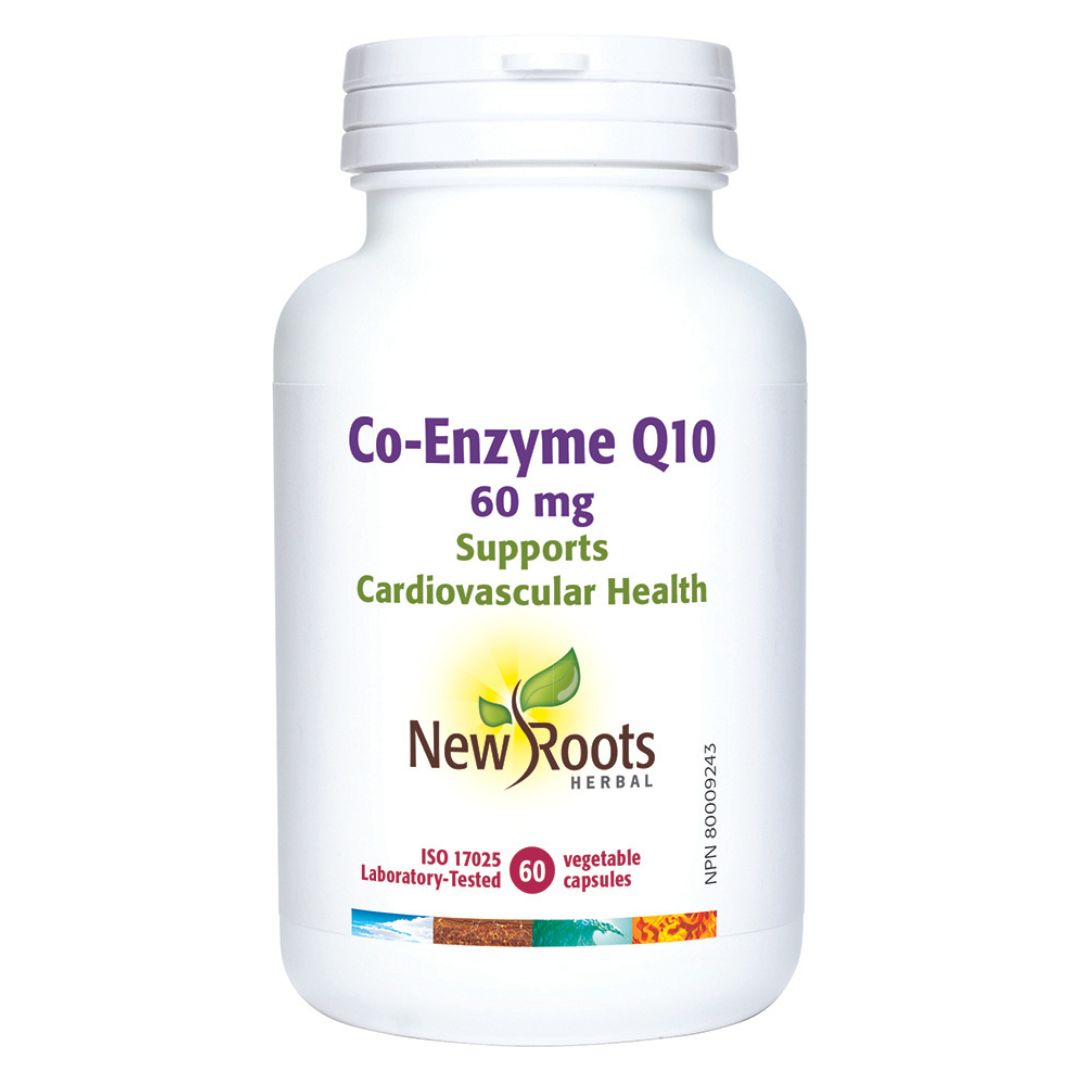 New Roots CoQ10 60mg (60 VCaps) - Lifestyle Markets