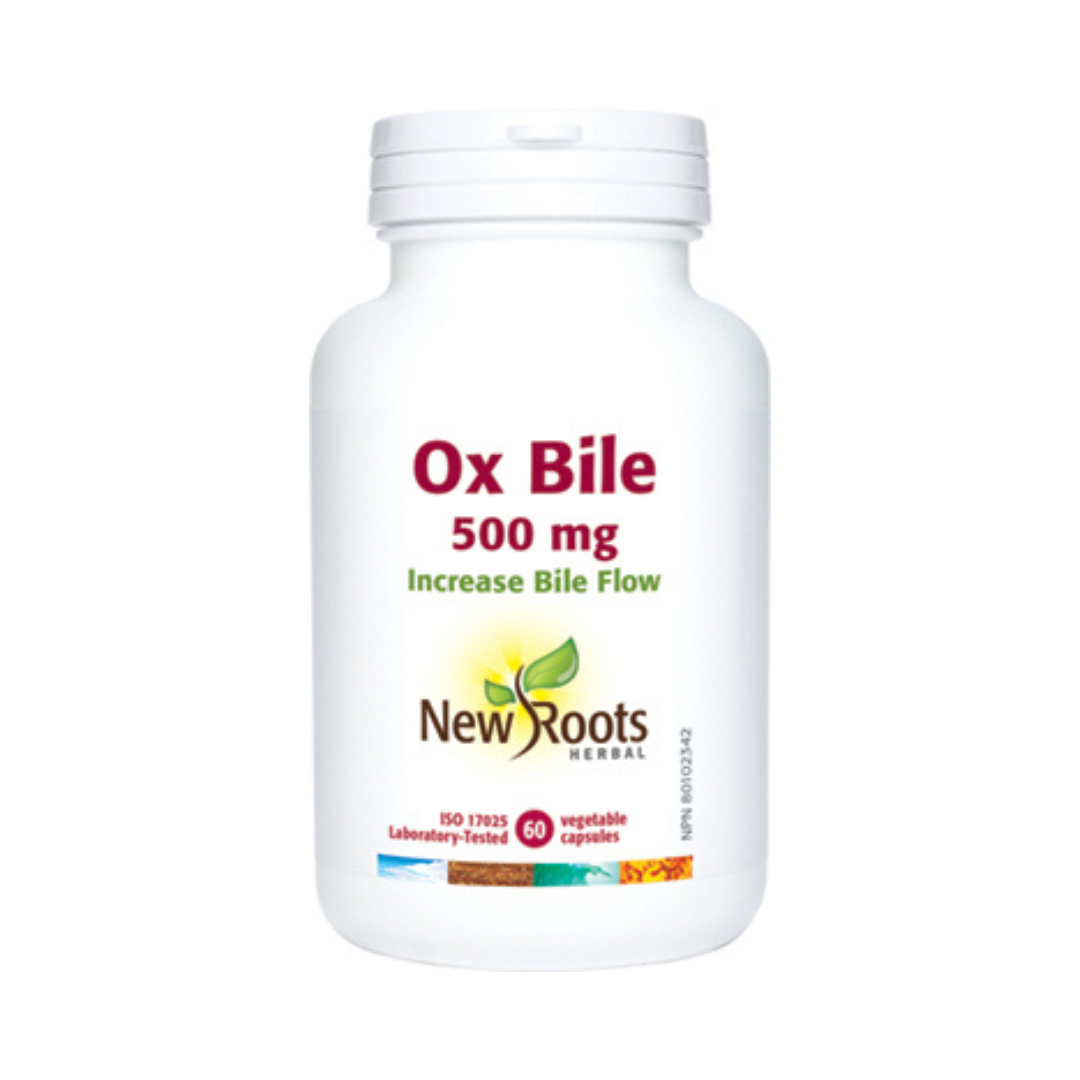 New Roots Ox Bile 500mg (60 VCaps) - Lifestyle Markets