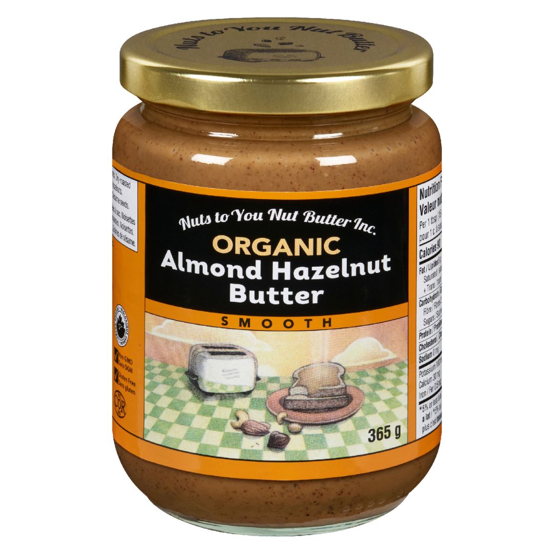Nuts to You Organic Almond Hazelnut Butter (365g) - Lifestyle Markets