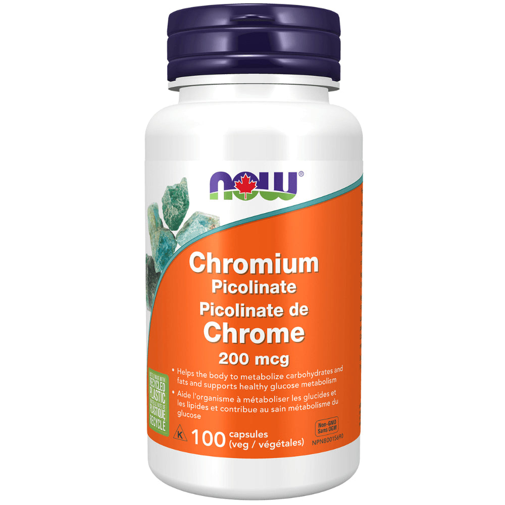 Now Chromium Picolinate 200mcg (100 Caps) - Lifestyle Markets