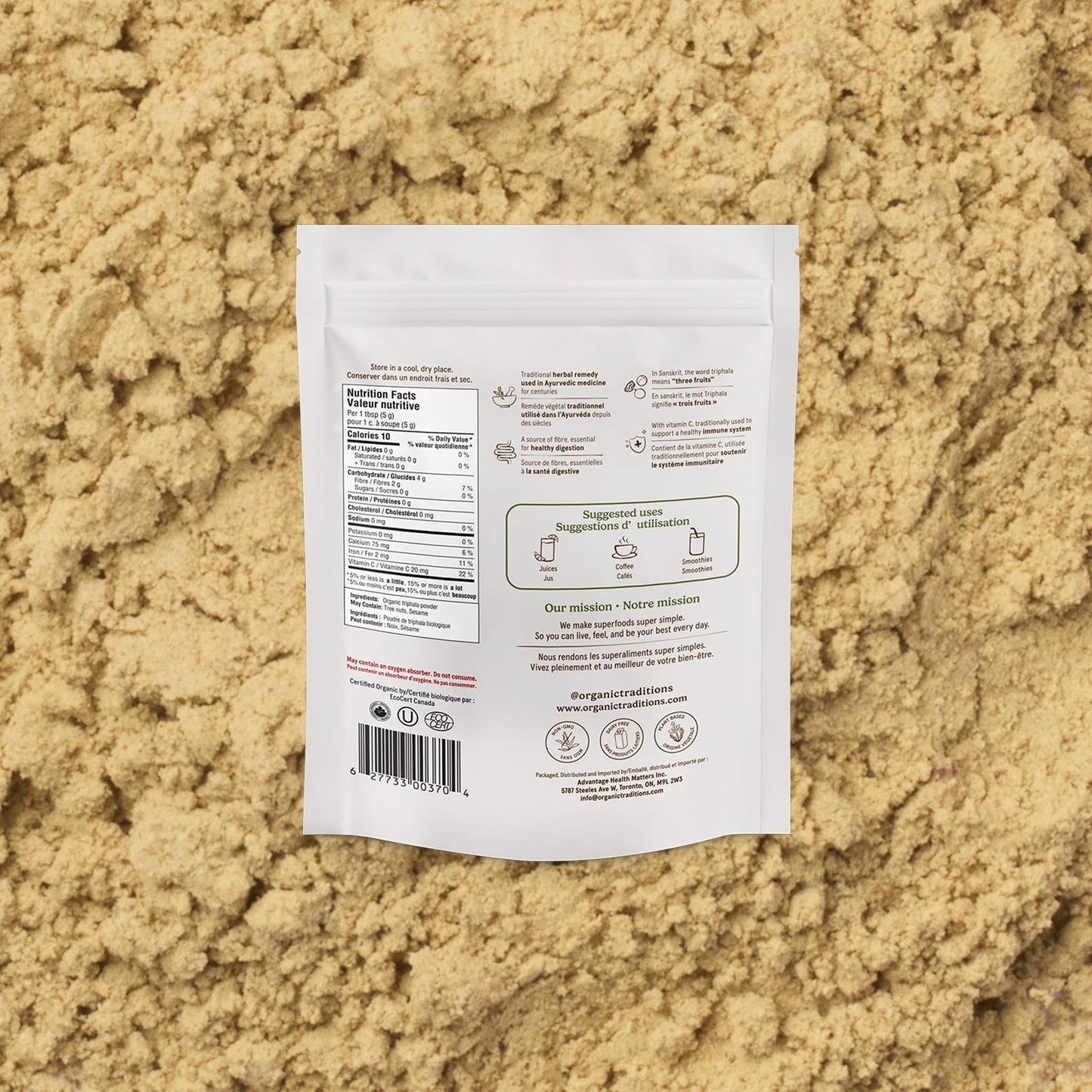 Organic Traditions Triphala Powder (200g)