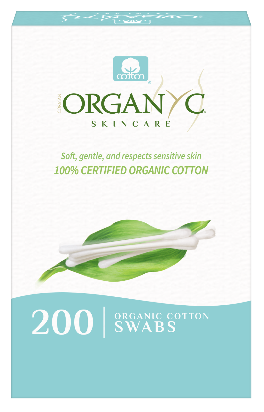 Organyc Cotton Swabs (200 ct) - Lifestyle Markets
