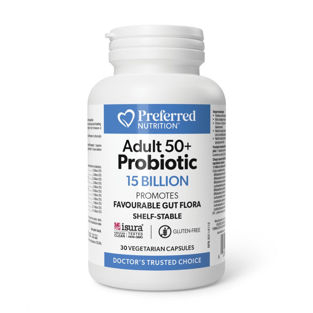 Preferred Nutrition Adult 50+ Probiotic 15 Billion (30 VCaps) - Lifestyle Markets