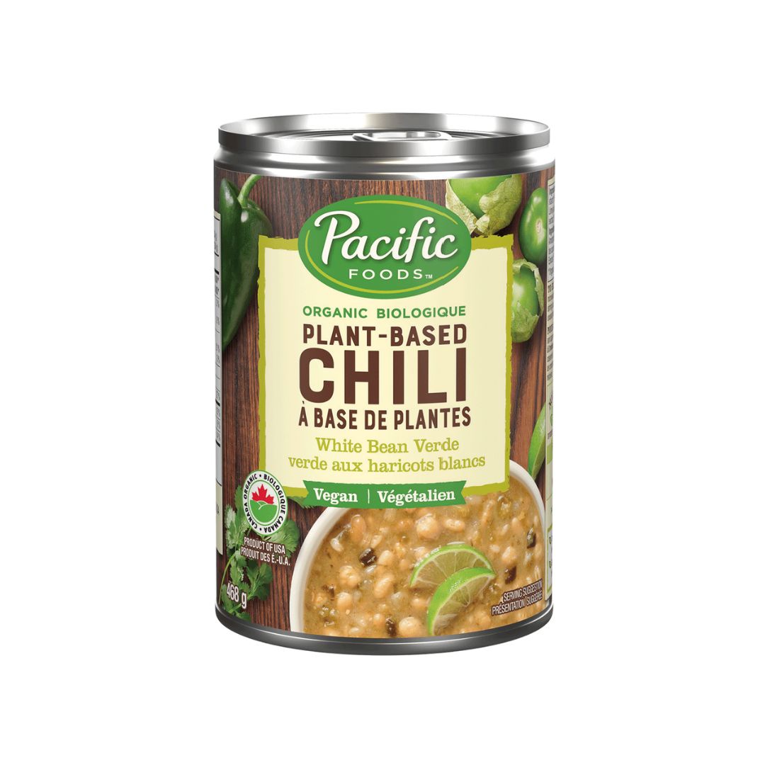 Pacific Plant-Based Chili - White Bean (468ml) - Lifestyle Markets