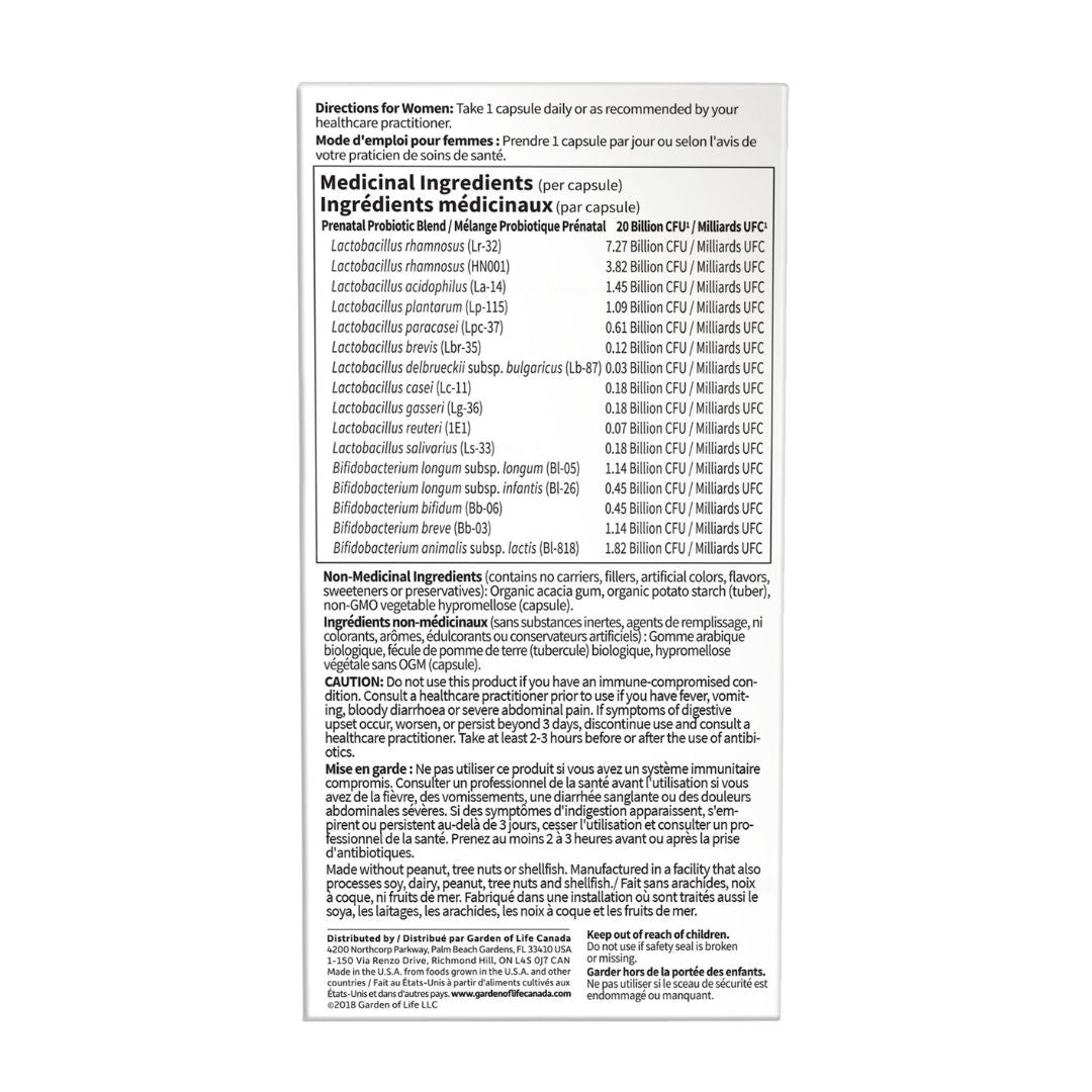 Dr. Formulated Probiotics Once Daily Prenatal (30 VCaps) - Lifestyle Markets