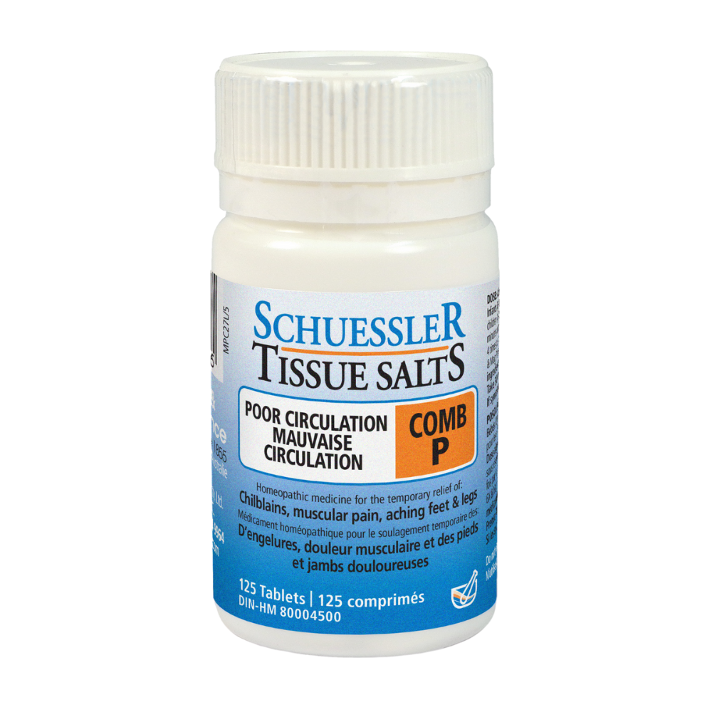 Schuessler Tissue Salts - Poor Circulation COMB P (125 Tablets) - Lifestyle Markets