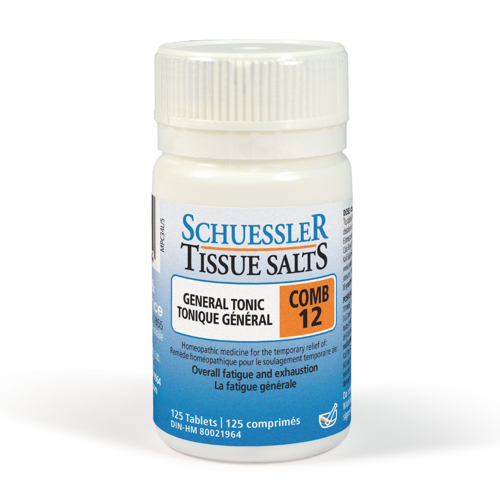 Schuessler Tissue Salts - General Tonic COMB 12 (125 Tablets)