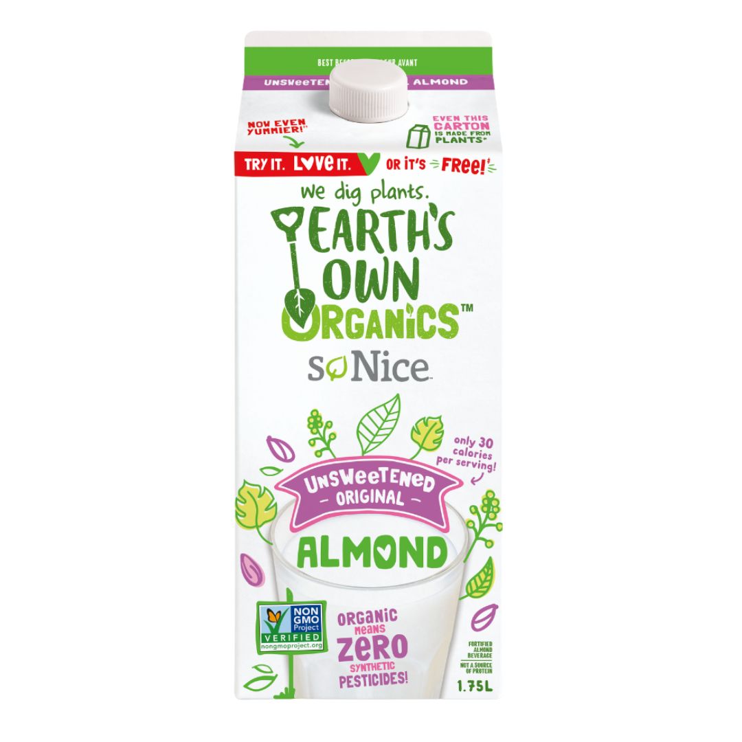 Earth's Own So Nice Almond Milk Original Unsweetened (1.75L)