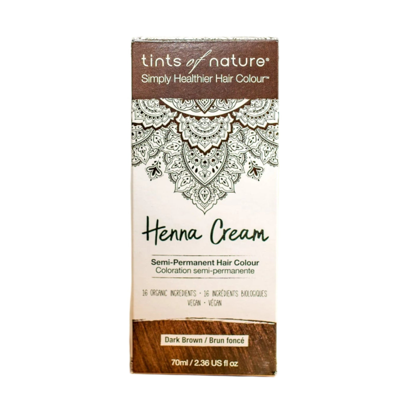 Tints of Nature Henna Cream - Dark Brown (70ml) - Lifestyle Markets