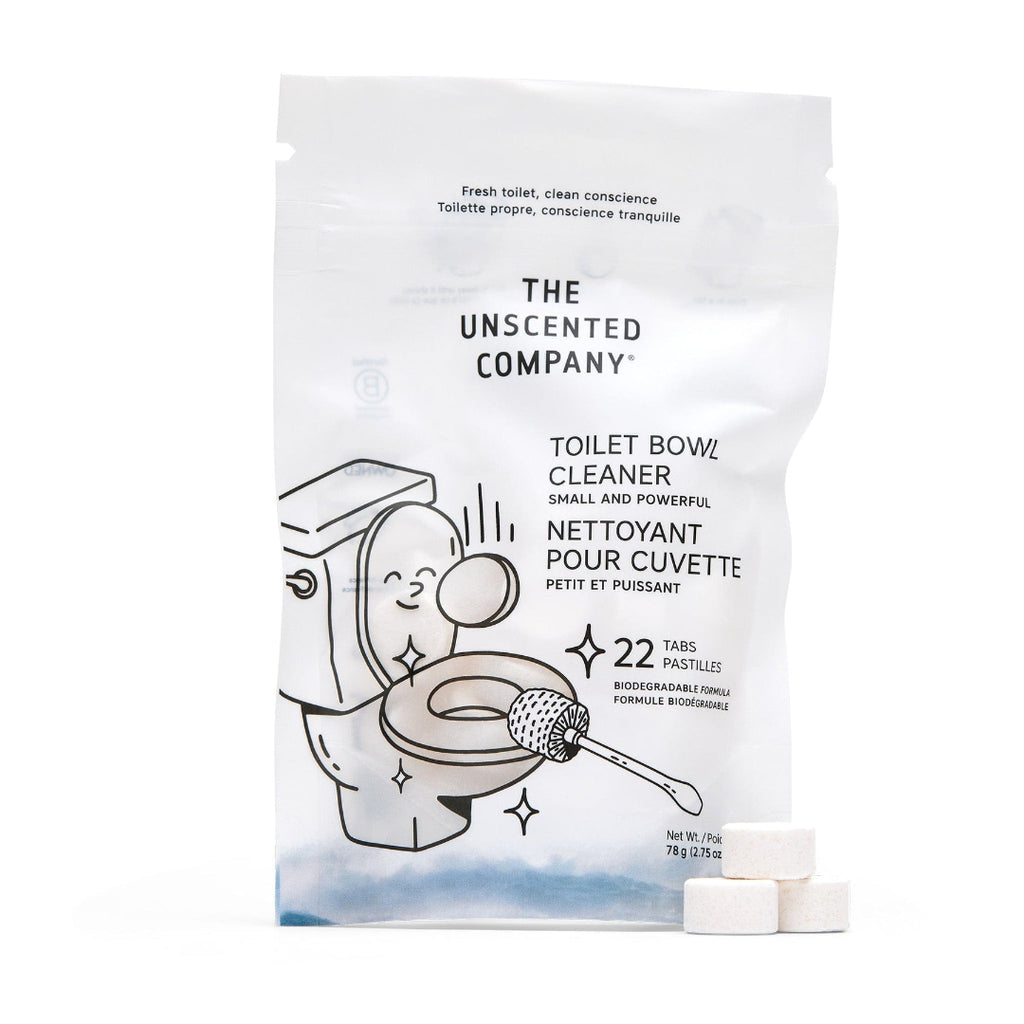 The Unscented Company toilet bowl cleaner packaging on a white background