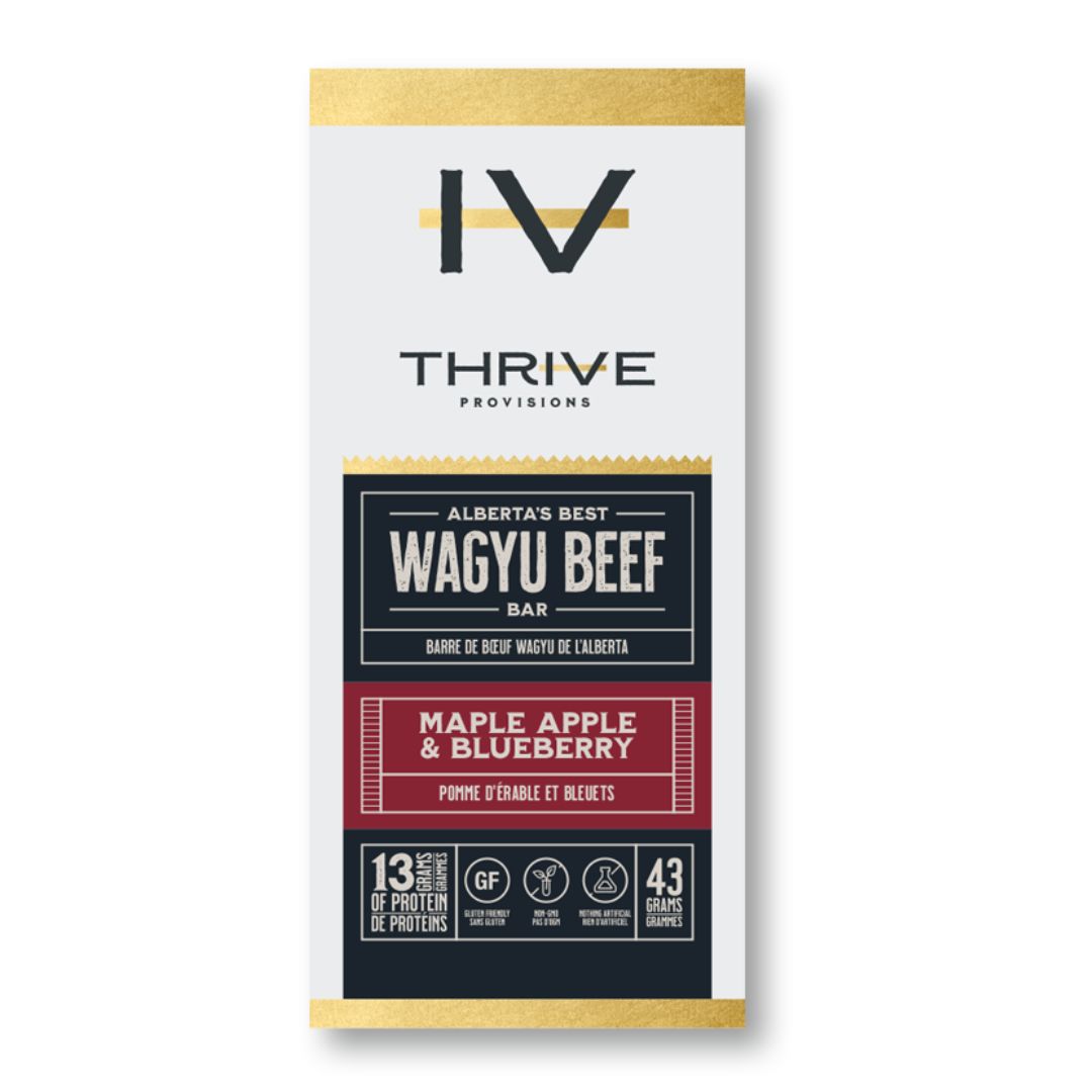 Thrive Wagyu Beef Bar - Maple Apple & Blueberry
