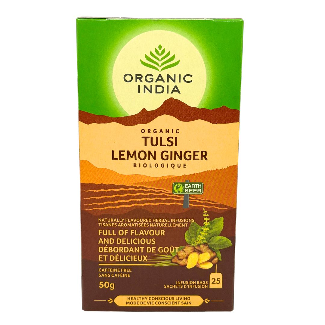 Organic India Tulsi Lemon Ginger Tea (25 ct)