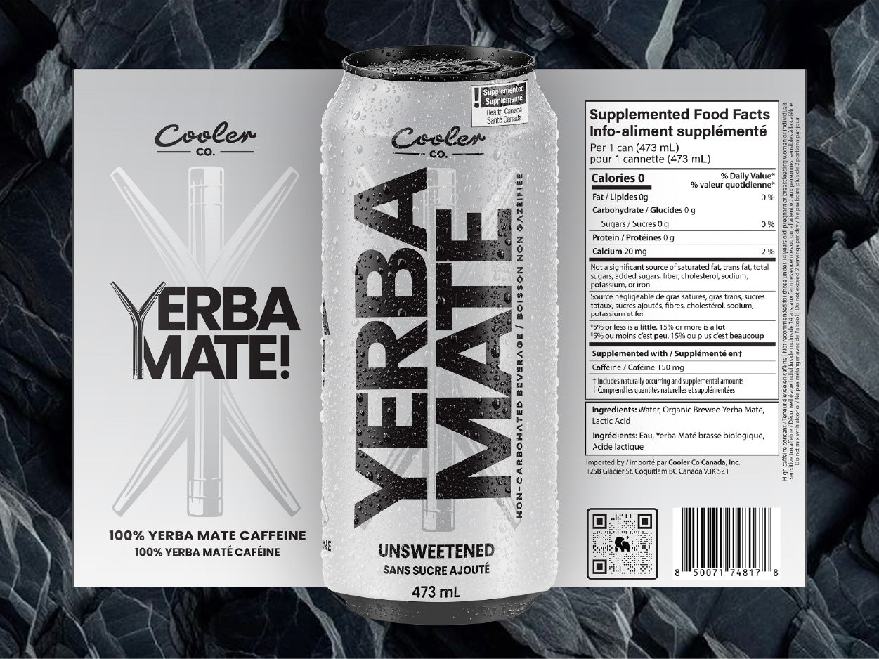 Cooler Co Yerba Mate - Unsweetened (473 ml)