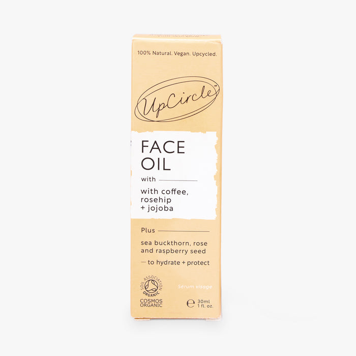 UpCircle Face Oil packaging on a white background