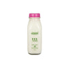 Milk bottle with a pink cap and 'Avalon Dairy Ltd' branding on a white background
